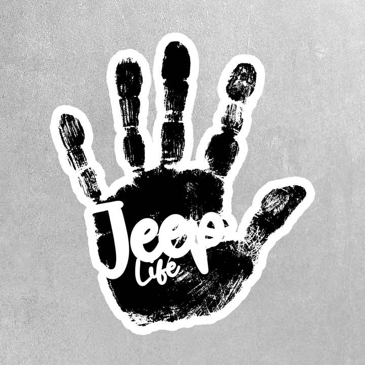 Jeep Wave Sticker for wholesale by Real Cool Stickers & Stuff