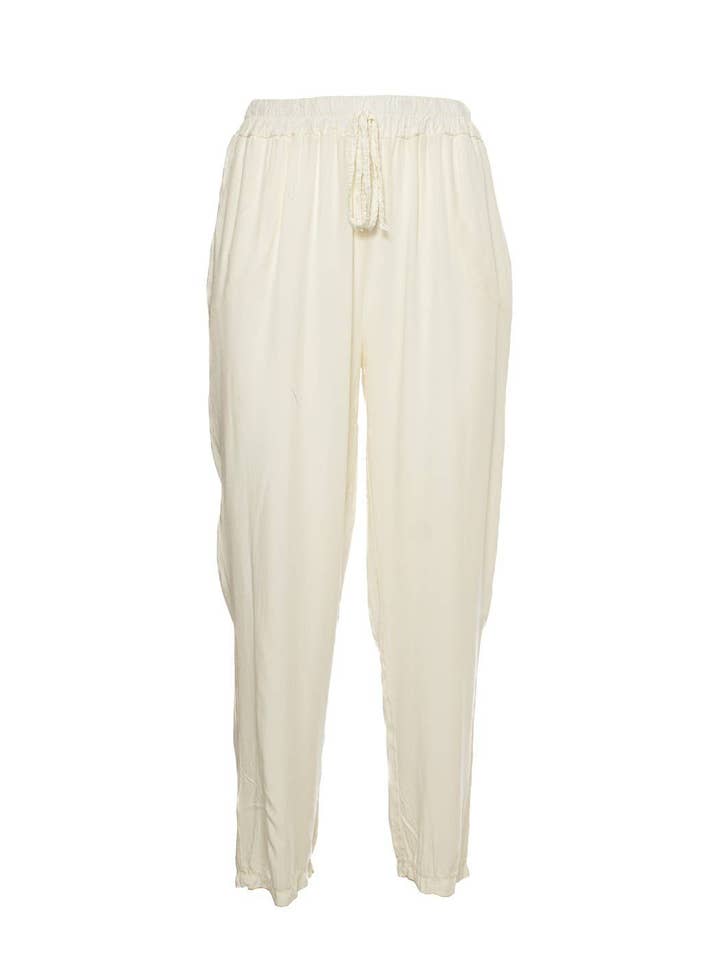 CALÇAS COM CORDÃO NA CINTURA 4 TAM 100% VI FEITO EM ITÁLIA por atacado de Ayfee