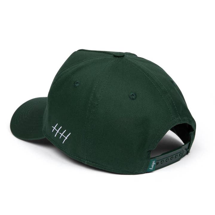 Huega House - Wholesale Baseball Cap - Unisex - Vintage Swan | Forest Green Hat