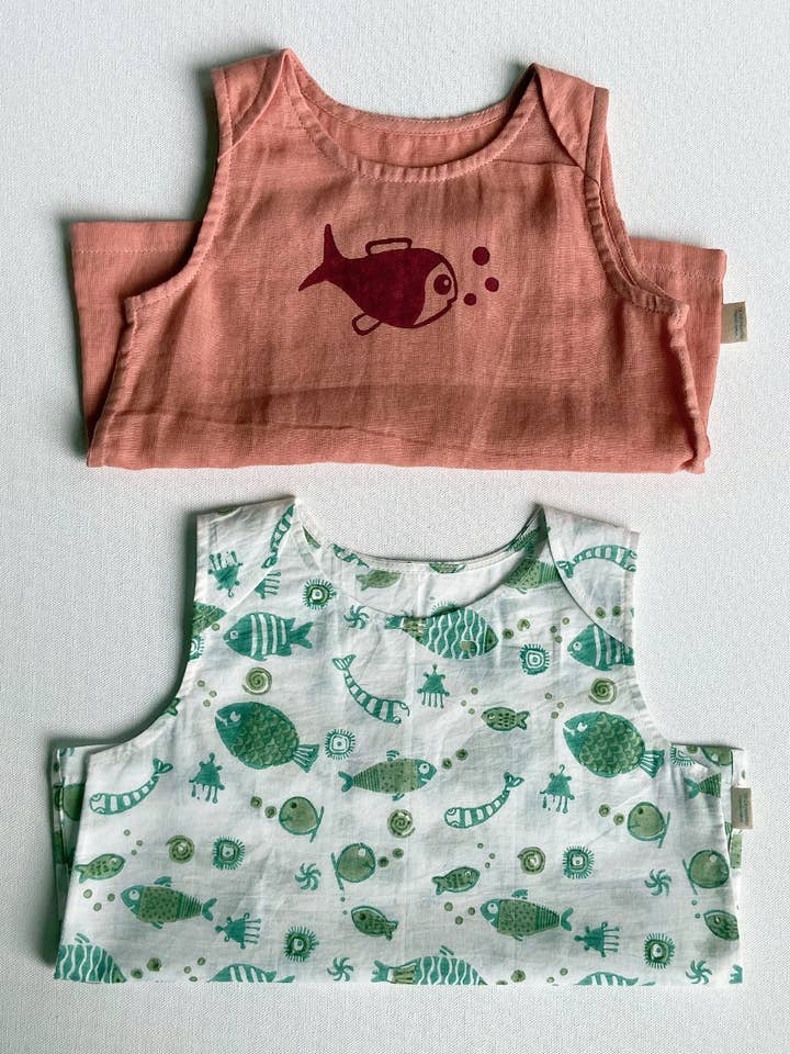 KIDS UNISEX ORGANIC KOI JHABLA BAG for wholesale by House of Amaya