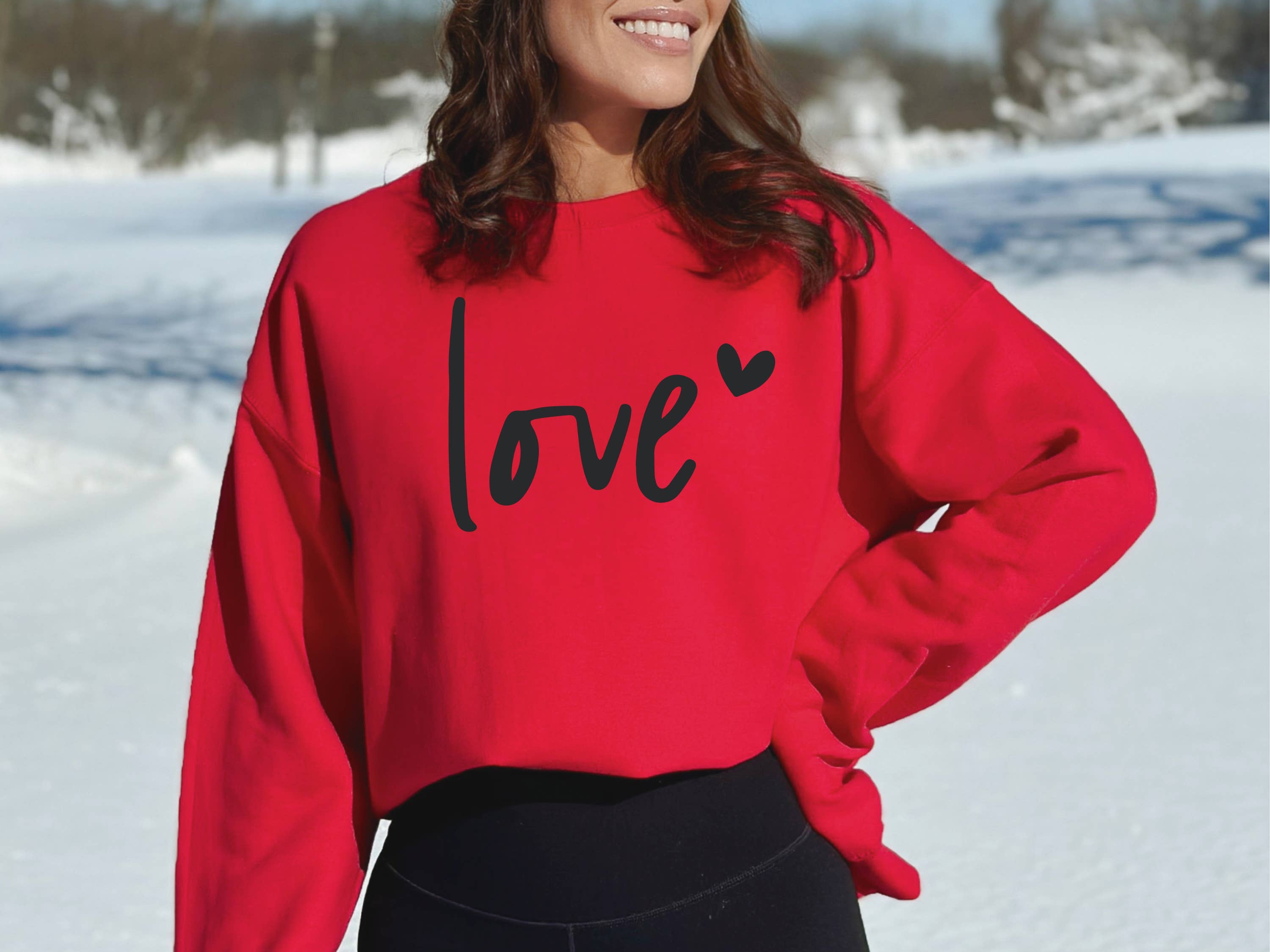 Humm & Willow - Wholesale Graphic Sweatshirt - Women's - Valentine's Sweatshirt - Valentine's Shirt - Love Sweatshirt3