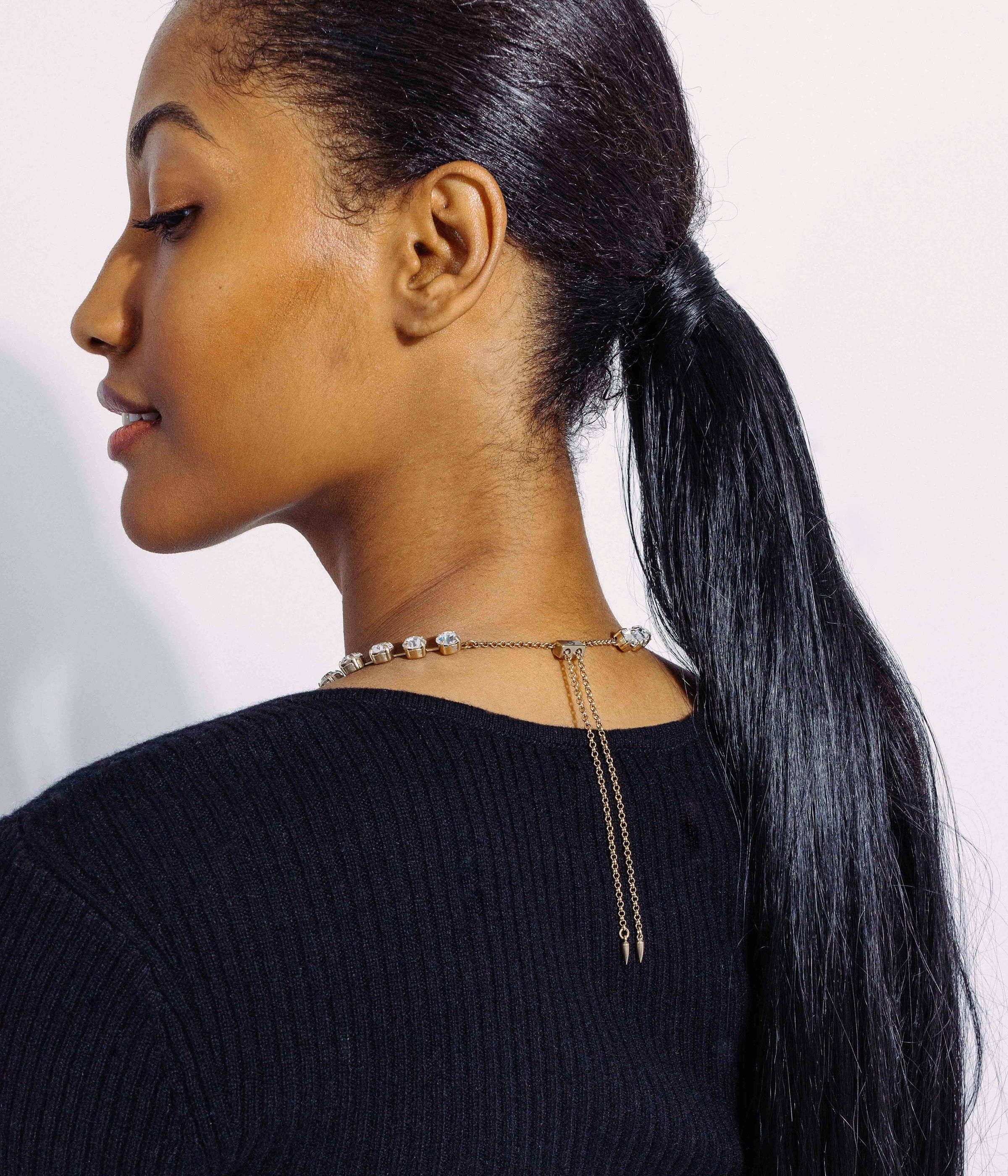 Crystal Arista Schiebekette in Kristall für den Großhandel auf Faire5