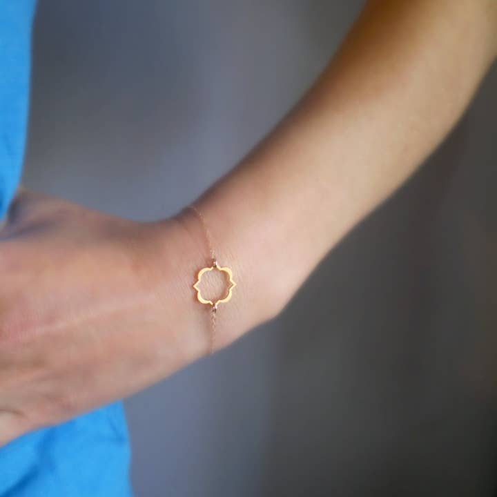 Marokkaanse armband - gevuld met 14-karaats goud, gevuld met roségoud voor wholesale door Beau & Stella