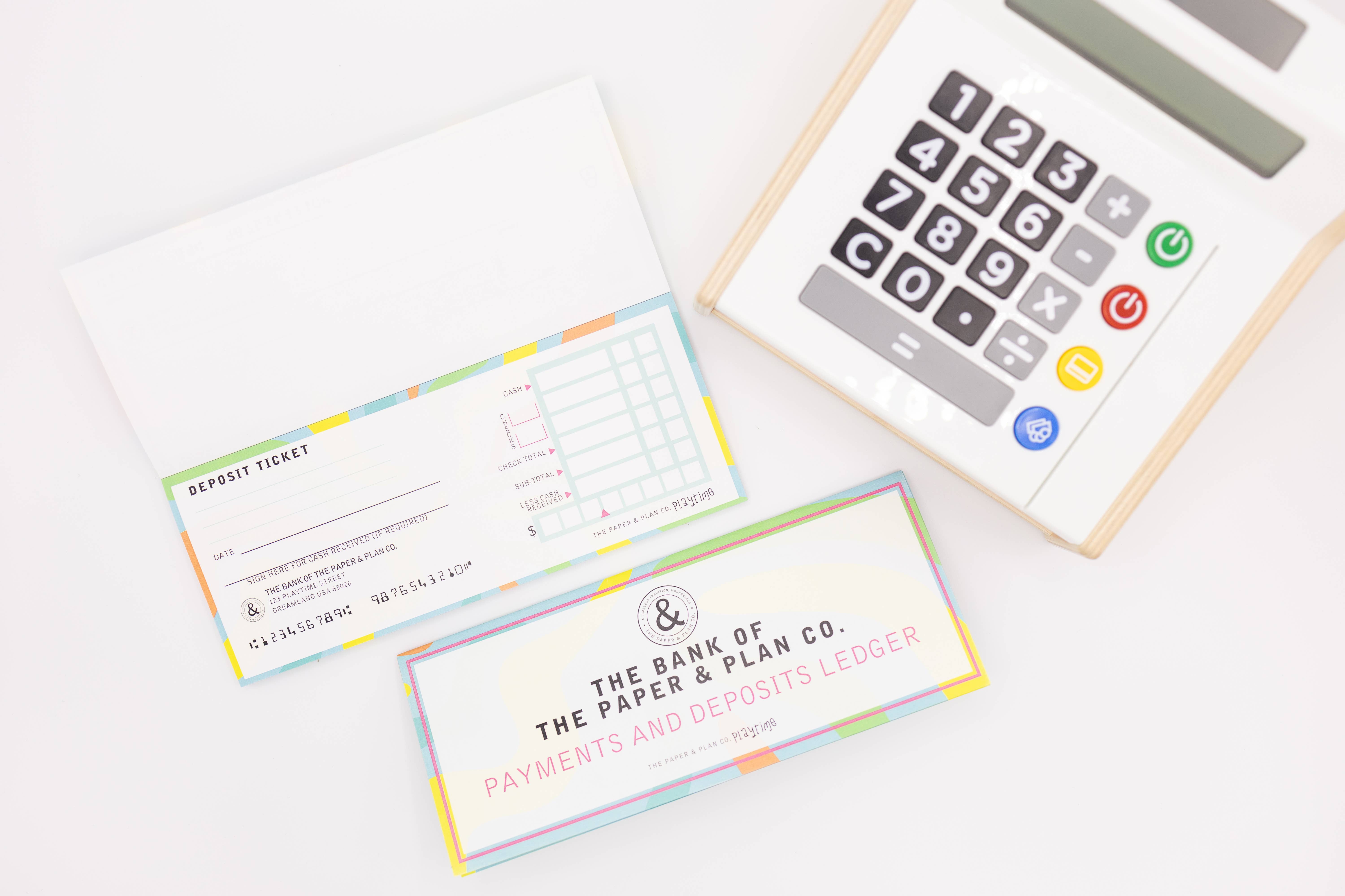 The Paper and Plan Co. – Engroshandel Brevpapir/sæt med noteskort – Playtime Pad® Banker-pakke1