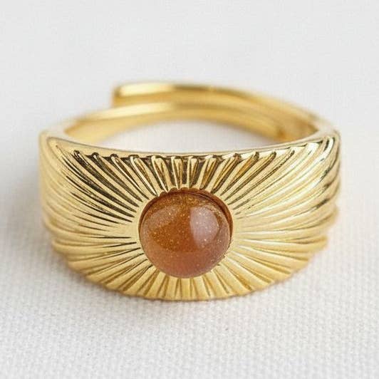 Wide Band Adjustable Ring for wholesale by Ellemadera