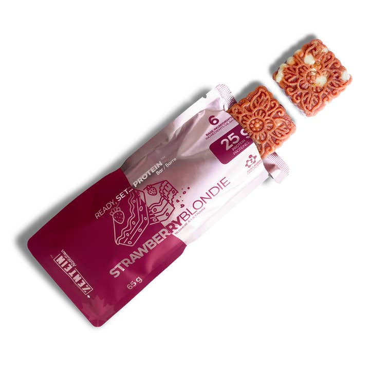 Zentein Collagen Protein Bar - Strawberry Blondies for wholesale by Zentein Nutrition