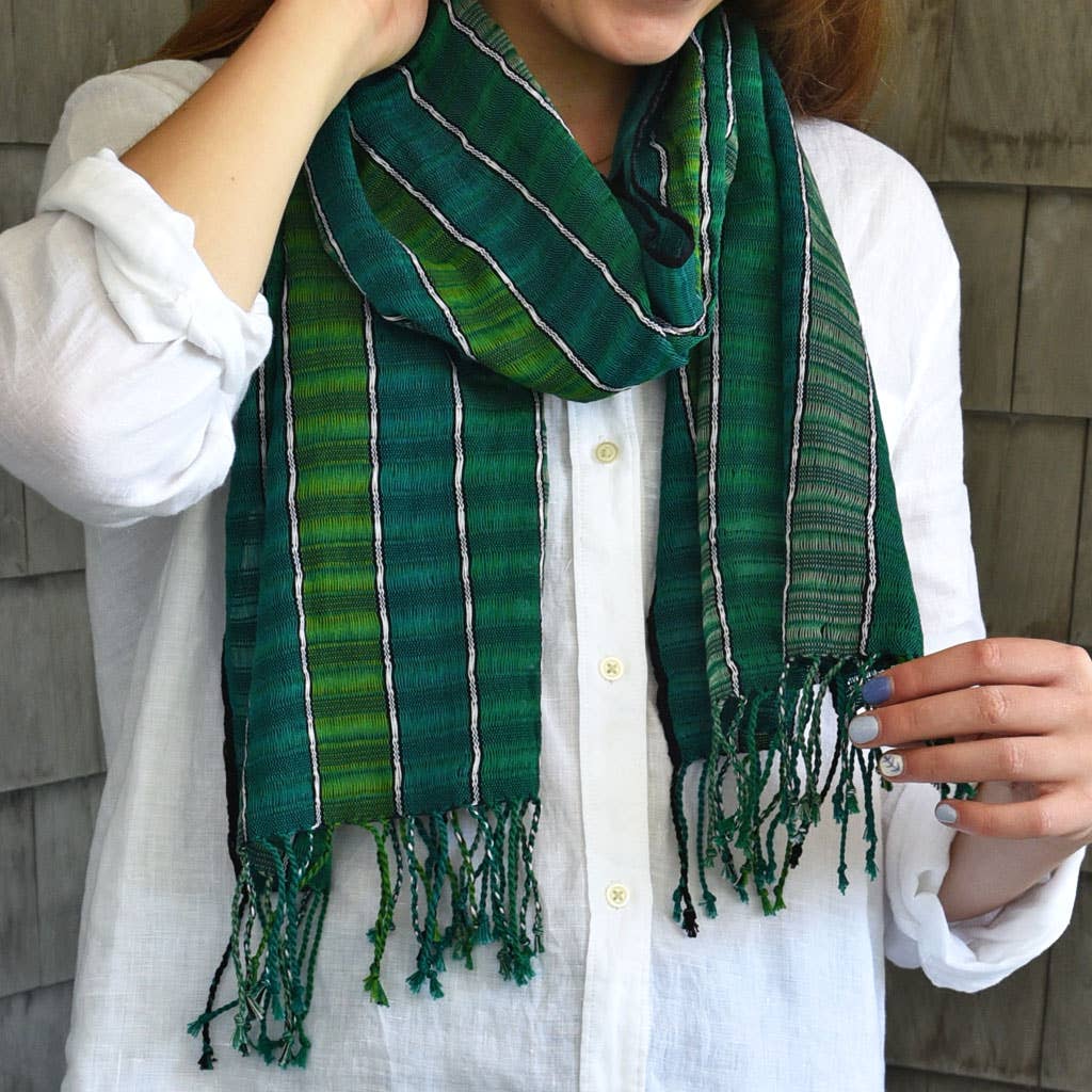 Mayamam Weavers - Wholesale Scarf - Women's - Traditional Fringed Hand Woven Scarf6