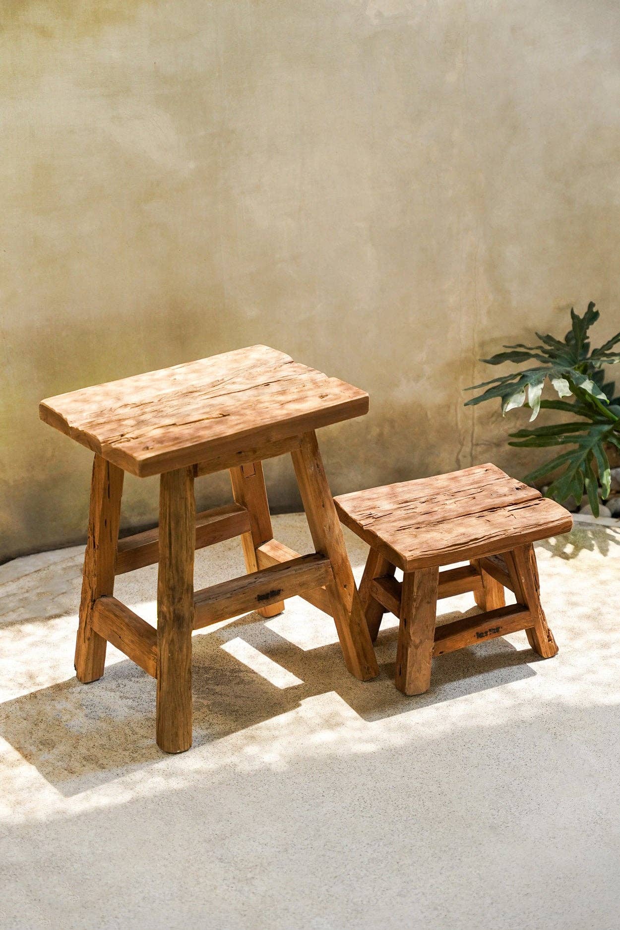 Bazar Bizar Living - Wholesale Stool - The Yoke Stool - Natural - S5