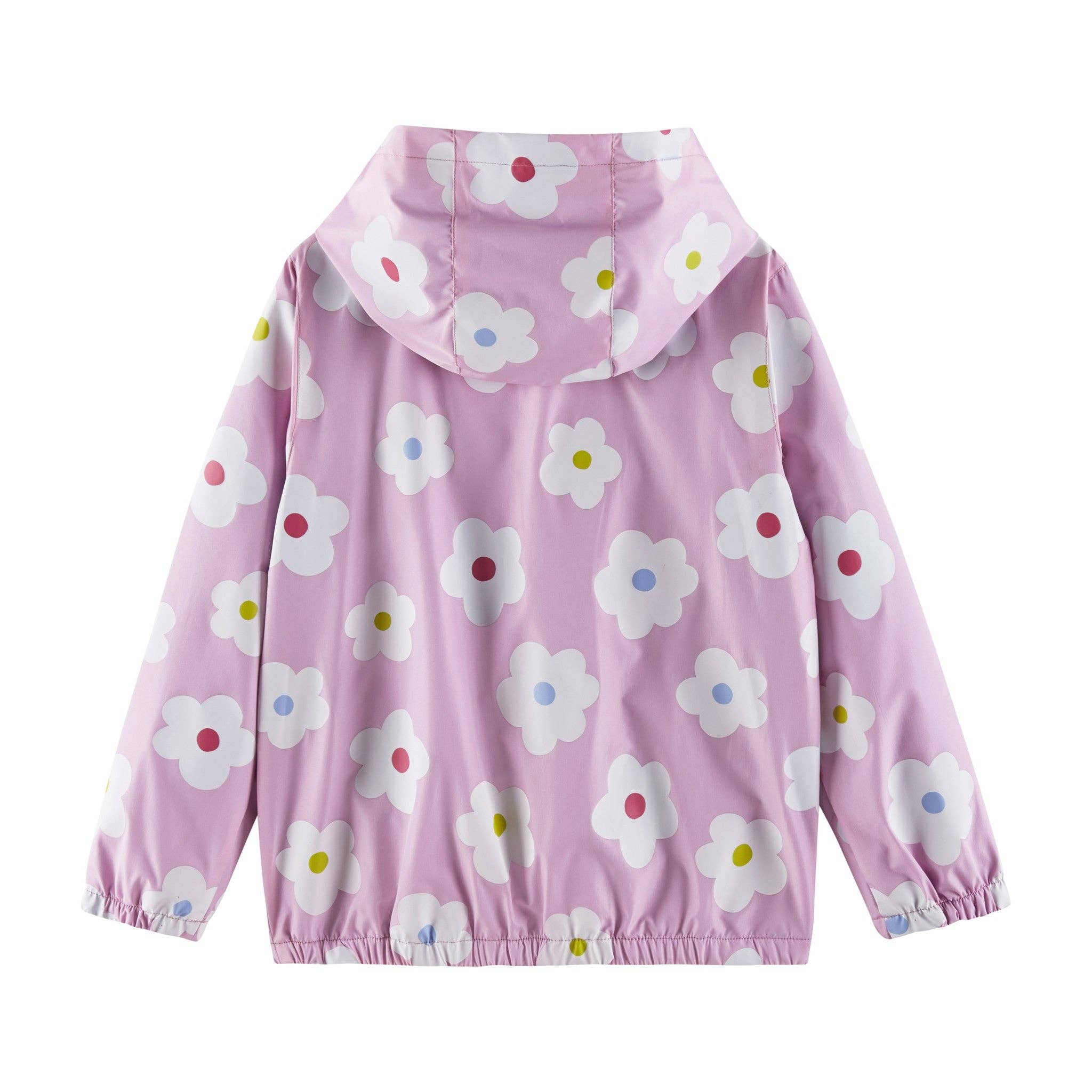 Grey Kinder (3-8) Regenmantel mit Farbwechsel | Rosa Blume für den Großhandel auf Faire4