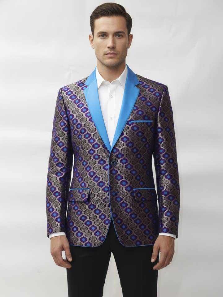 Blazer de Fusión Étnica Contemporánea para Hombre para venta al por mayor de Masculine Moda