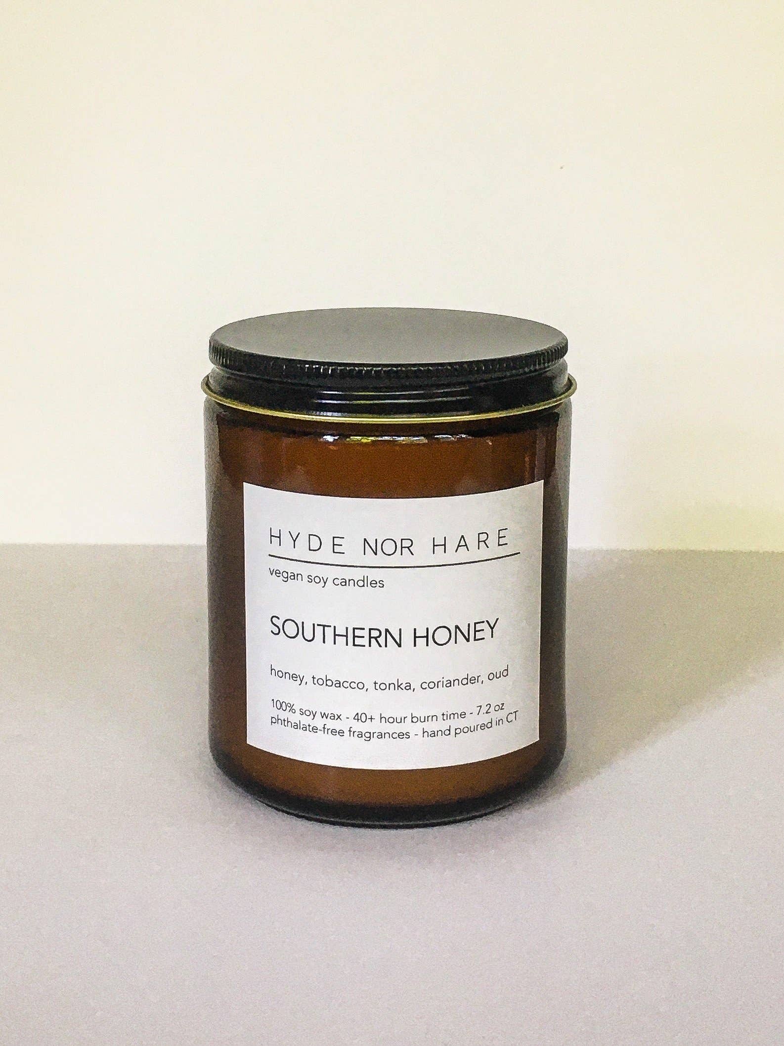 HYDE NOR HARE - Wholesale Jar/Filled Candle - SOUTHERN HONEY vegan soy candle