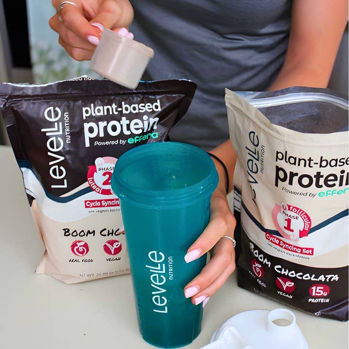 Levelle Nutrition - Wholesale Protein/Superfood Powder - Cycle-Syncing Chocolate Vegan Protein Powder - Full Cycle6