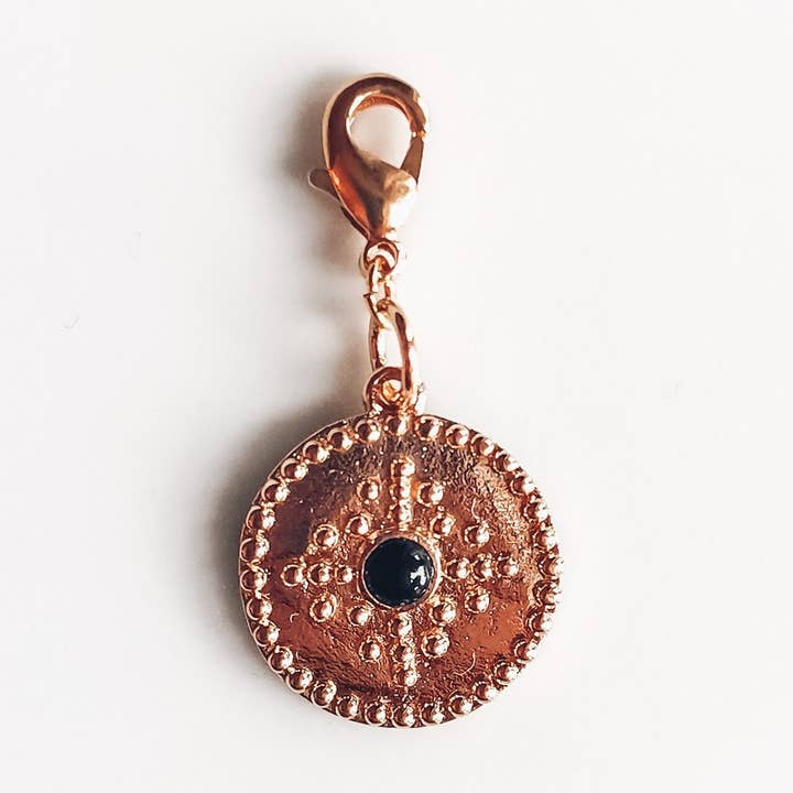 Onyx Herz Charm für den Großhandel von La Chic Fille