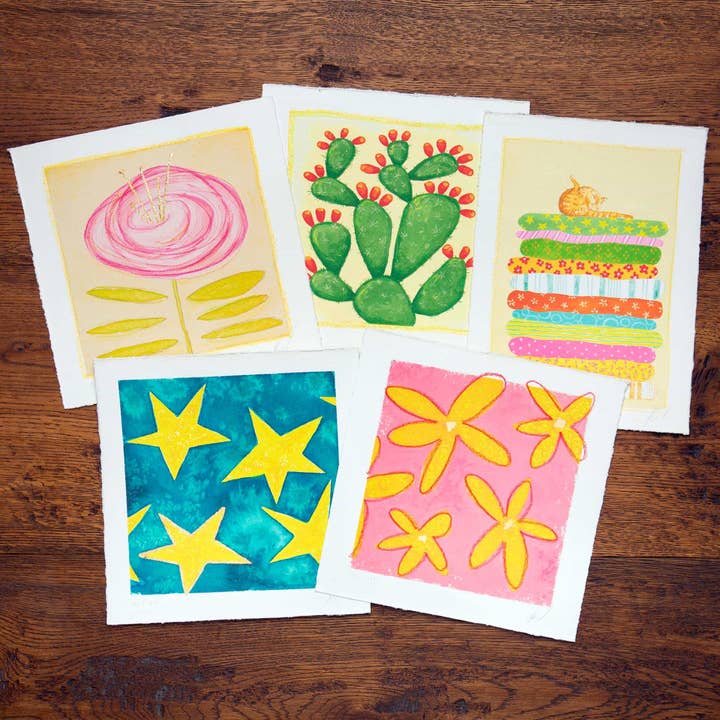 Nice price: Discovery pack with 5 fine art prints for wholesale by Holy Kaw Wall Art