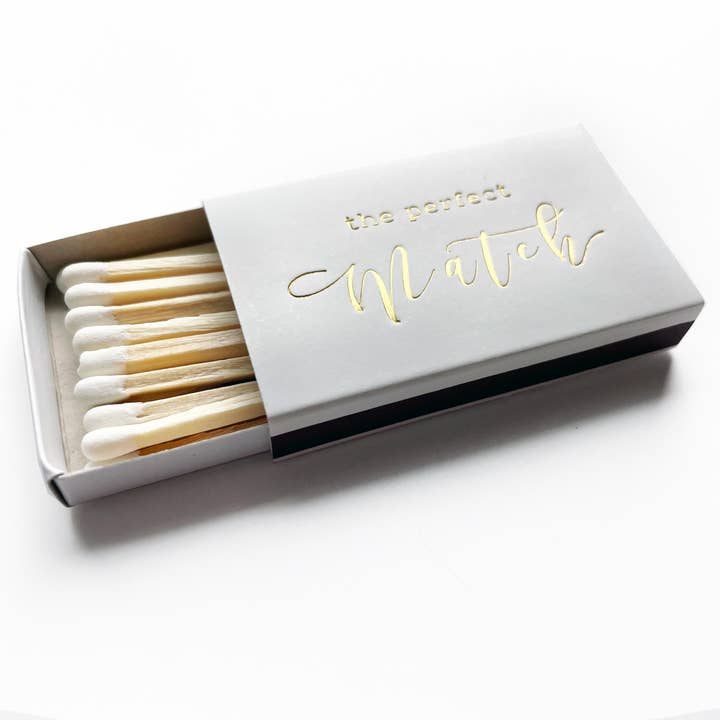 Studio Portmanteau - Wholesale Matches - The Perfect Match Matchbox | Pretty Wedding Matchbook