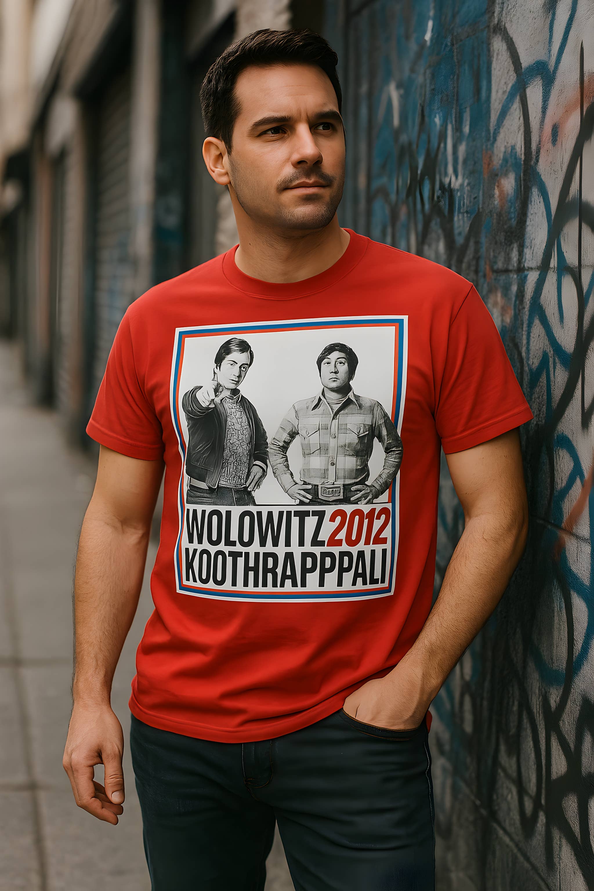 Official Store - Vendita all'ingrosso Maglietta serigrafata - Uomo - Big Bang Theory - Elezioni 2012 Maglietta Premium Morbida da Uomo4