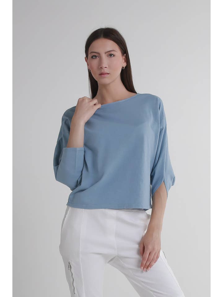 TINA Stephens Italy/Tees By Tina - Wholesale T-Shirt - Women's - Omaria Batwing Crop Top (BSS171)29