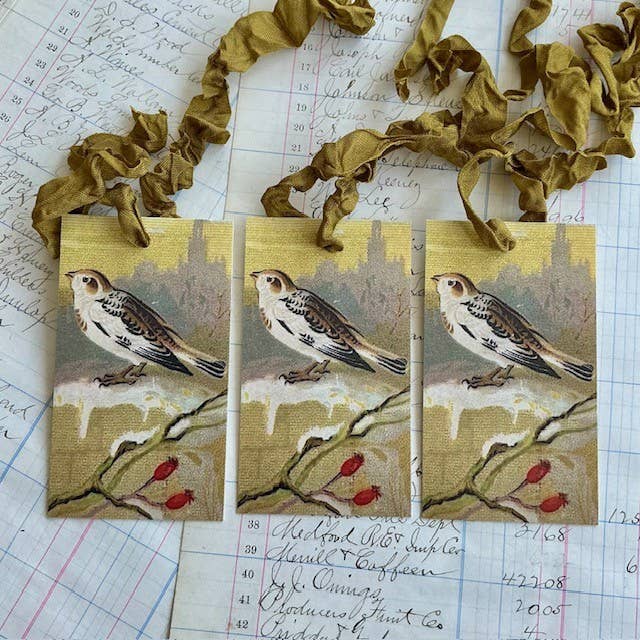 RiverHaus - Wholesale Gift Tag - Beautiful Gift Tags, Hang Tags - Yellow Bird pkg/3  0