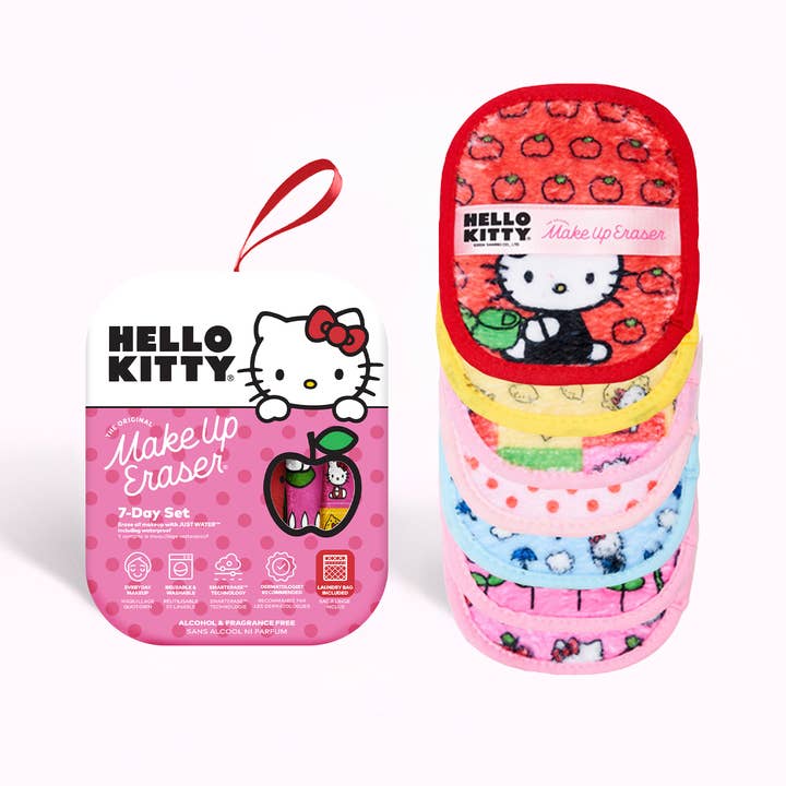 The Original MakeUp Eraser - Wholesale Makeup Remover - Hello Kitty Classic 7-Day Set © Sanrio