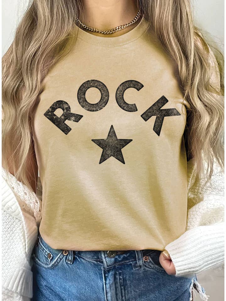Rustee Clothing - Wholesale Screen Printed T-Shirt - Women's - ROCK STAR GRAPHIC T SHIRTS6