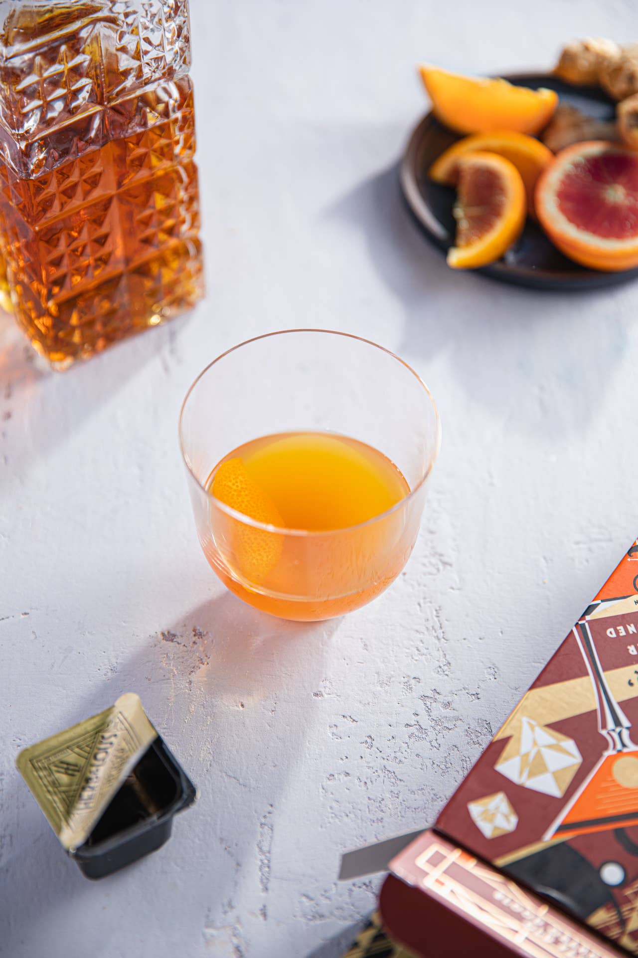 Herb & Lou's - Venta al por mayor Preparado/sirope para cóctel - Mezcladora de cócteles Old Fashioned de color naranja sangre, paquete de 6 cubos4