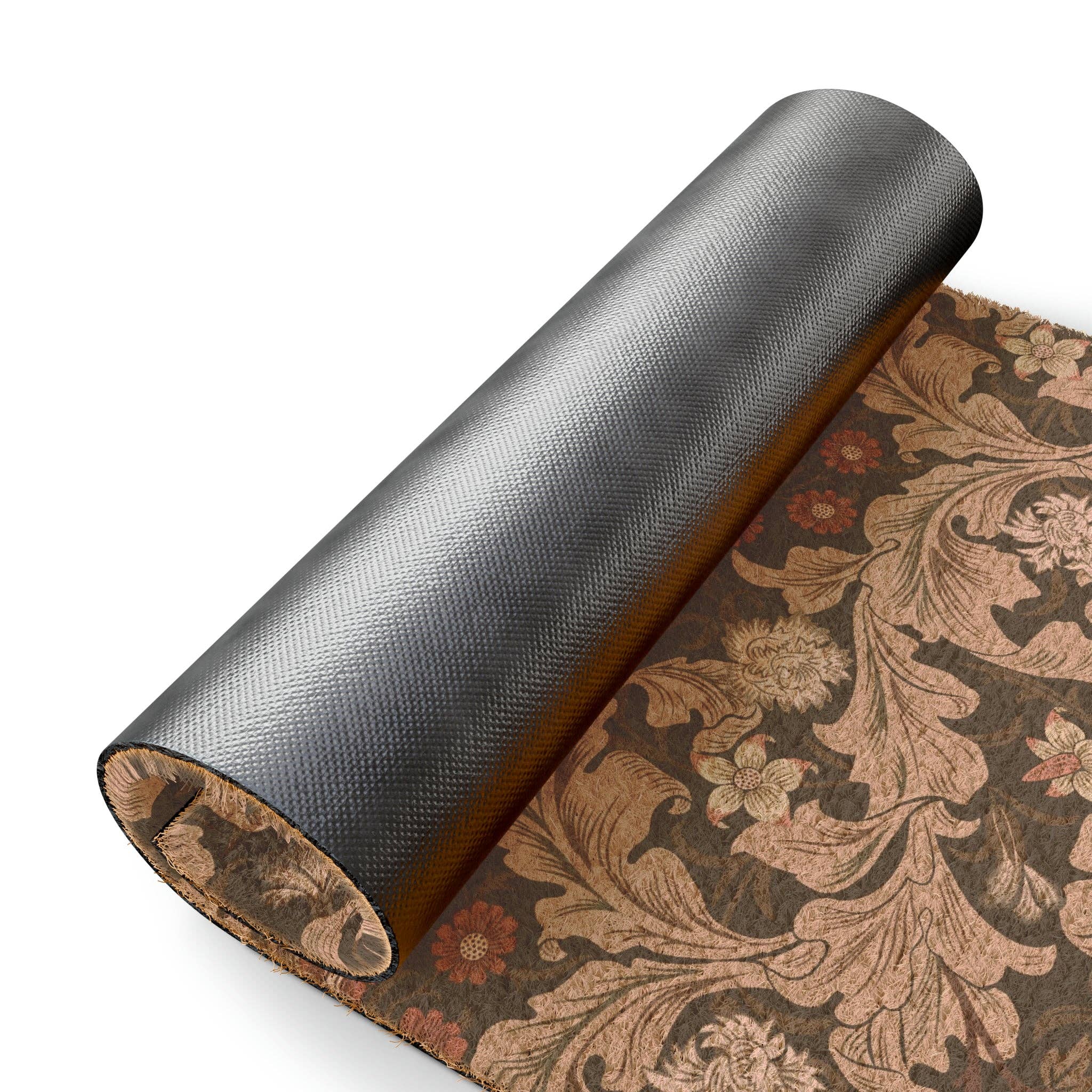 Willy Morris Home Emporium – wholesale Door mat – Coconut Coir Doormat inspired by William Morris - Leicester Collection (Mocha)1