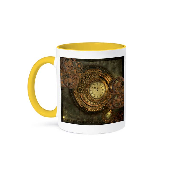 3dRose - Wholesale Coffee Mug - 3dRose, Wonderful clockwork, steampunk design, golden colors, Mug