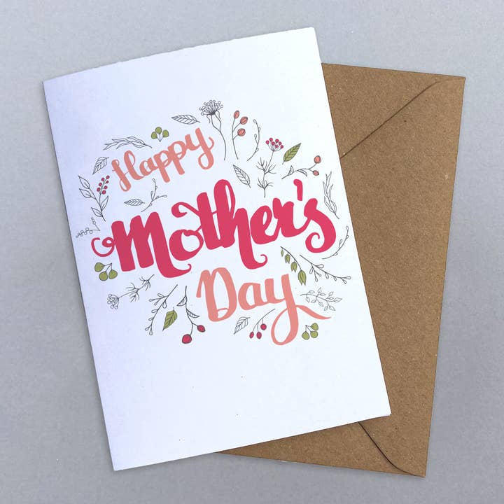 Tarjeta Floral Día de la Madre para venta al por mayor de Hot Fresh Bright