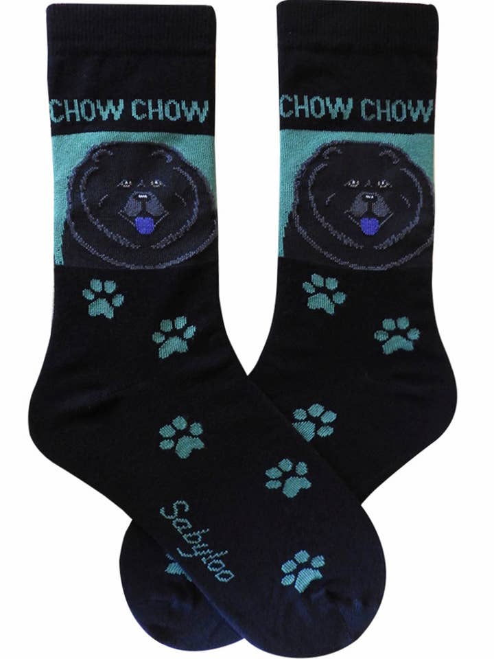 Sabyloo – Engroshandel Strømper - Unisex – Chow Chow Sort Hundesokker