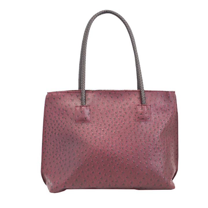 22 Tote - Wholesale Tote Bag - Women's - Lightweight Ostrich Zippered Tote Bag18