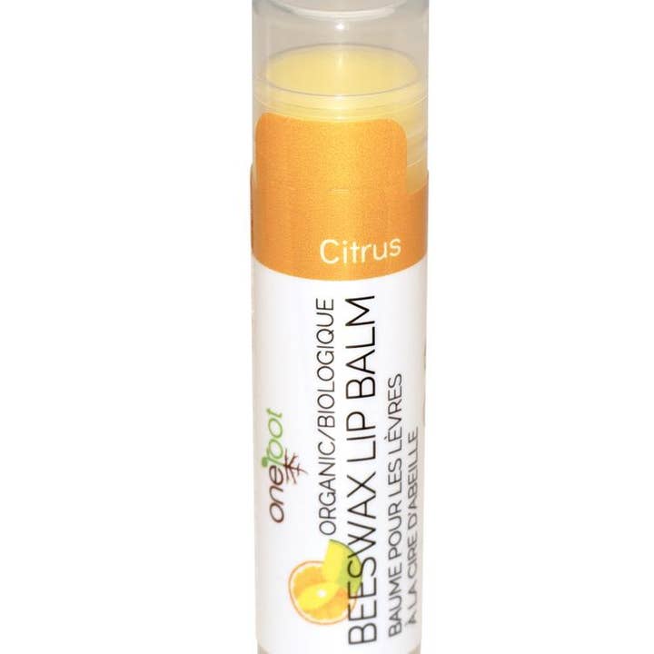 OneRoot - Wholesale Lip Balm - 100% Organic Beeswax Lip Balm - 12 units in a Display Case