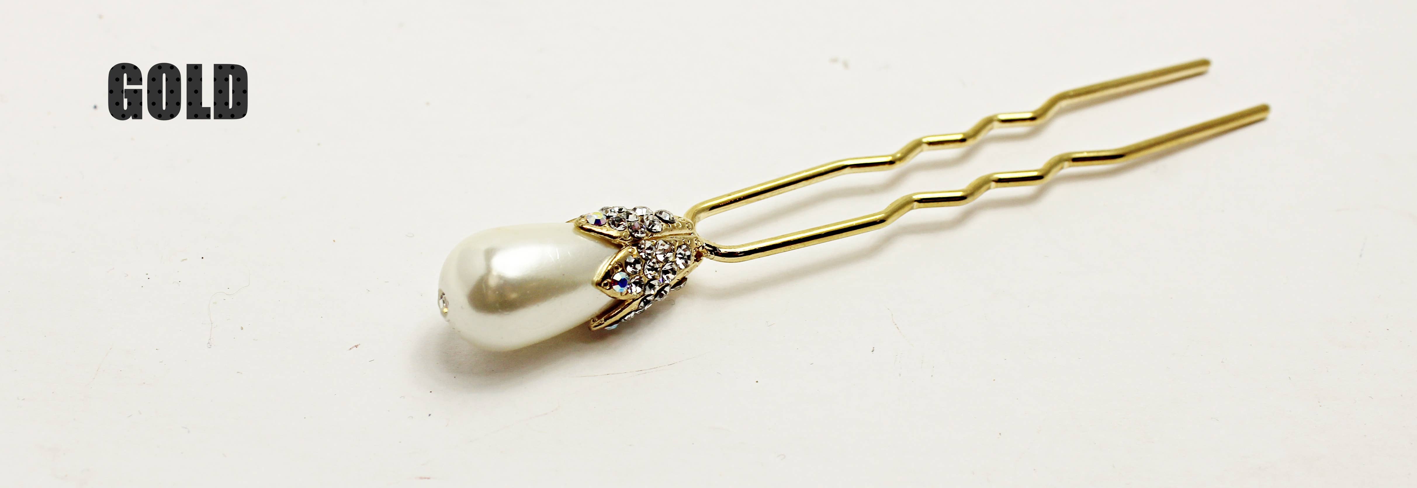 Medusa's Heirlooms - Vendita all'ingrosso Fermaglio per capelli - Donna - Chignons con strass a bulbo di perle0