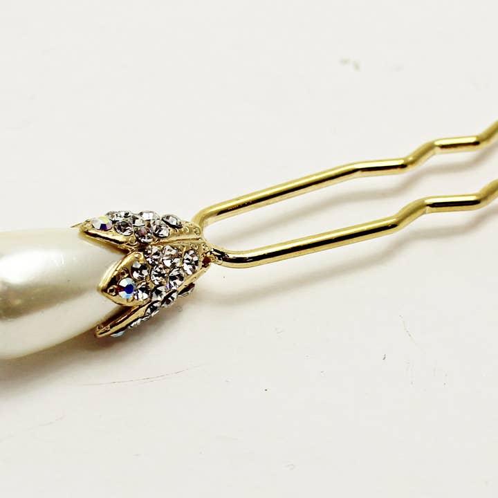 Medusa's Heirlooms - Vendita all'ingrosso Fermaglio per capelli - Donna - Chignons con strass a bulbo di perle0