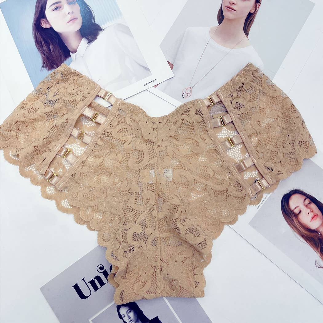 Curvy Fix - Wholesale Shapewear - Women's - Lace Plus Size Smooth Shaping Brief Panty for 120-240 lbs3