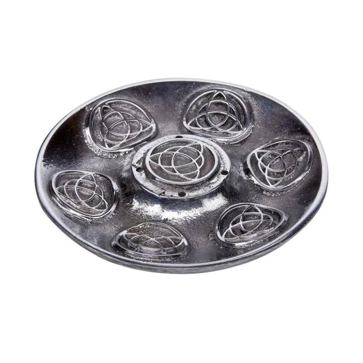 Earths Elements Wholesale - Wholesale Incense Holder - Celtic Trinity Metal Incense Stick Disc Burner