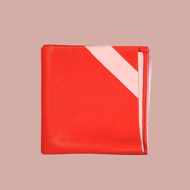 porter green | style + sustainability – wholesale Picnic blanket – Cherry + Blush | Privv | Vegan Leather Waterproof Picnic Rug
