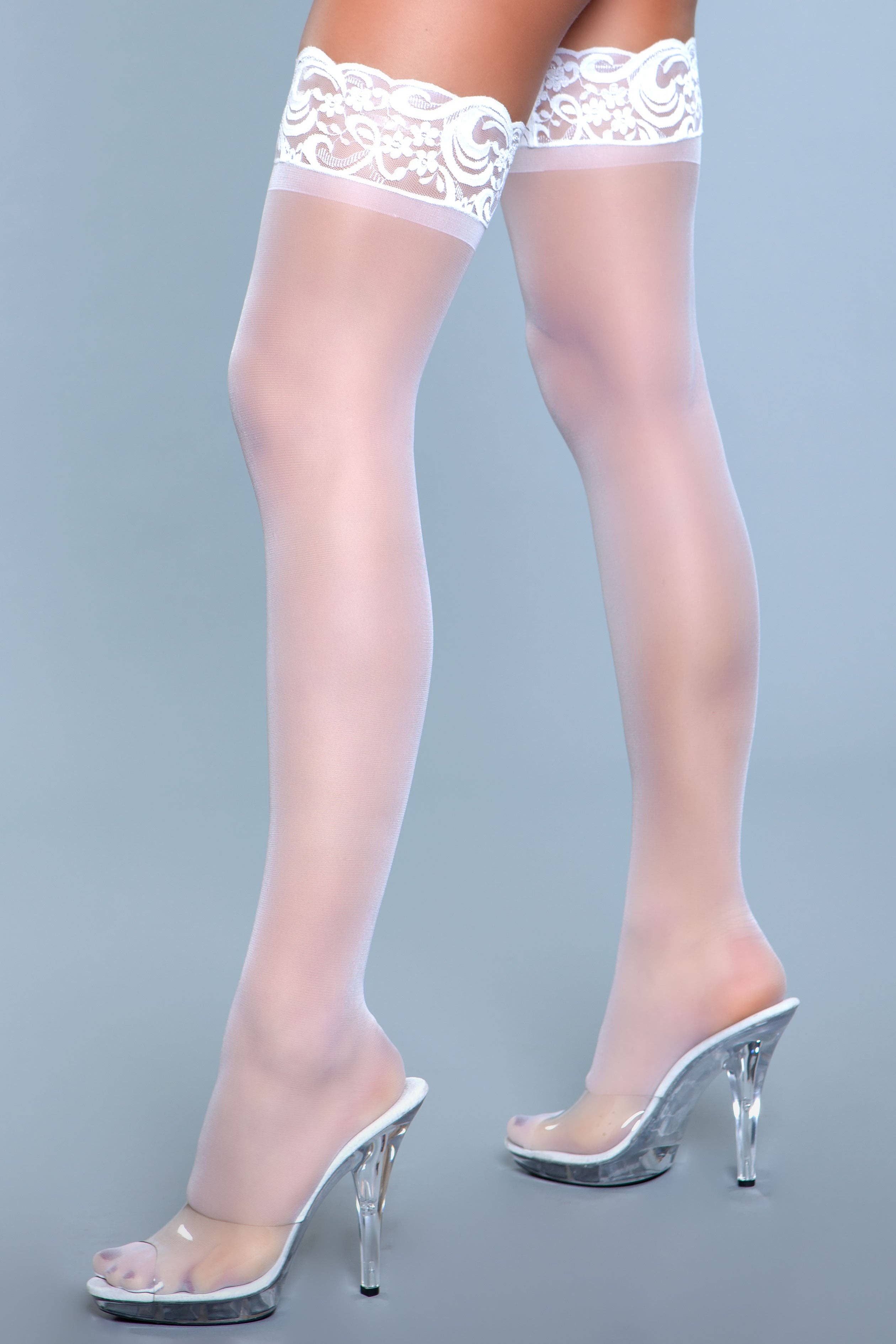 BeWicked - Wholesale Stockings - Women's - 1919 Lace Over It Thigh Highs2