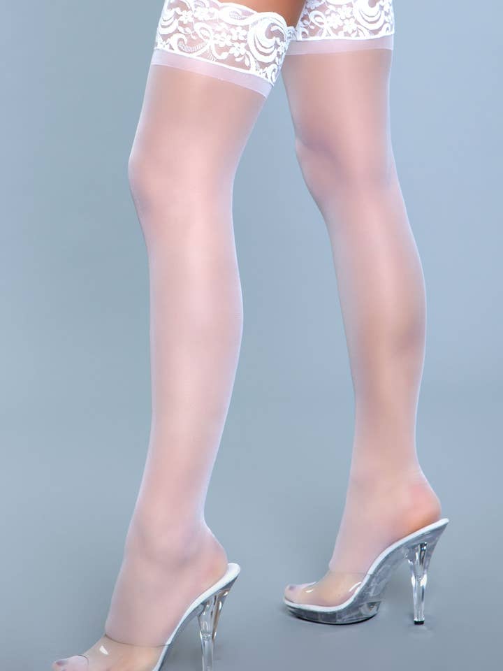 BeWicked - Wholesale Stockings - Women's - 1919 Lace Over It Thigh Highs2