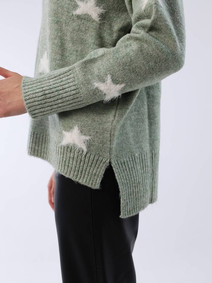PULL EN TRICOT À MOTIF ÉTOILE pour la vente par Cloth Cube