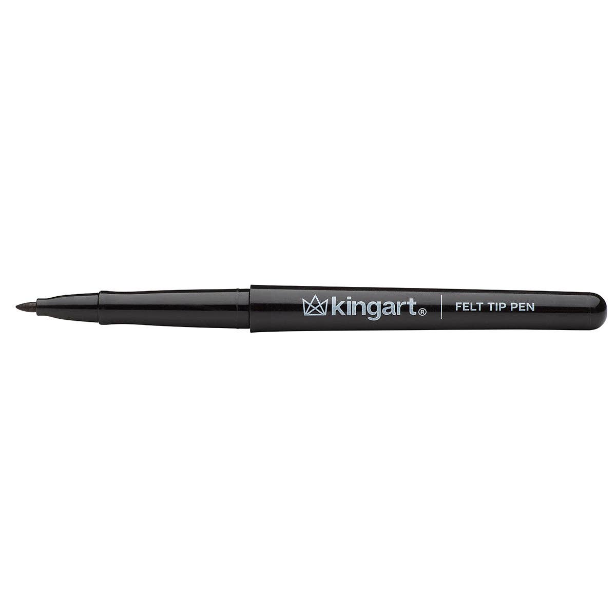 KINGART - Wholesale Pen - Felt Tip Black Ink Pens 6 pc3