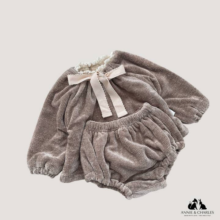 Annie & Charles - Wholesale Bodysuit (Non-Footed) - Baby - Annie & Charles® Warm Baby Set VELVET2