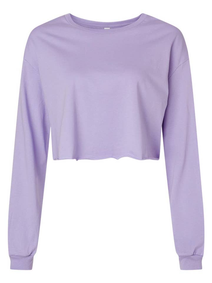 MYES BULK APPAREL - Vente T-shirt – femme - T-shirt à manches longues raccourci pour femme BELLA+CANVAS10