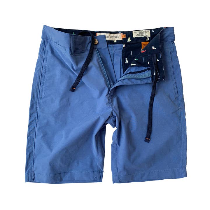 Short de marche hybride en coton avec nylon extensible pour la vente par Tailor Vintage