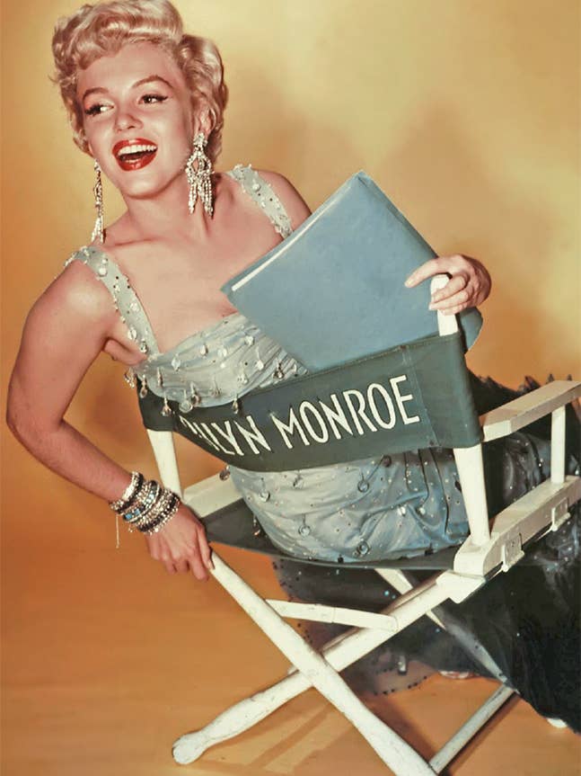 Marilyn Monroe - Gold Chair 11x17 Bag and Boarded Poster for wholesale by Pyramid America