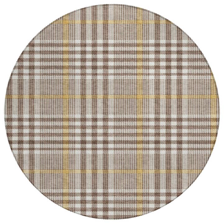 LOOMLAN - Wholesale Area Rug - Samira Brown Washable Indoor-Outdoor Rug1