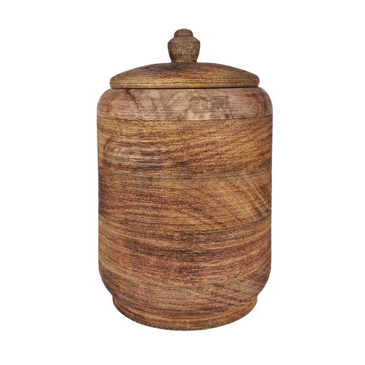 Rosha Living Inc - Wholesale Jar - Cedar storage jar large