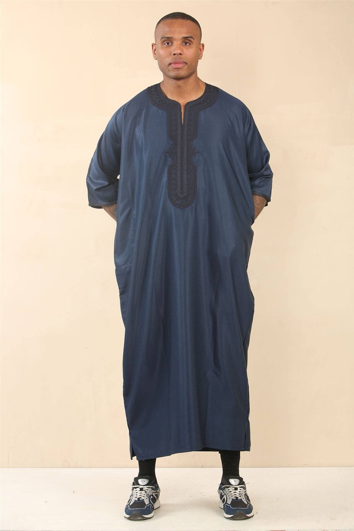 Infinity Leather (Upperclass Fashions Ltd) - Vente Peignoir – homme - Djellaba Jubba Robe Marocaine pour Homme Eid1
