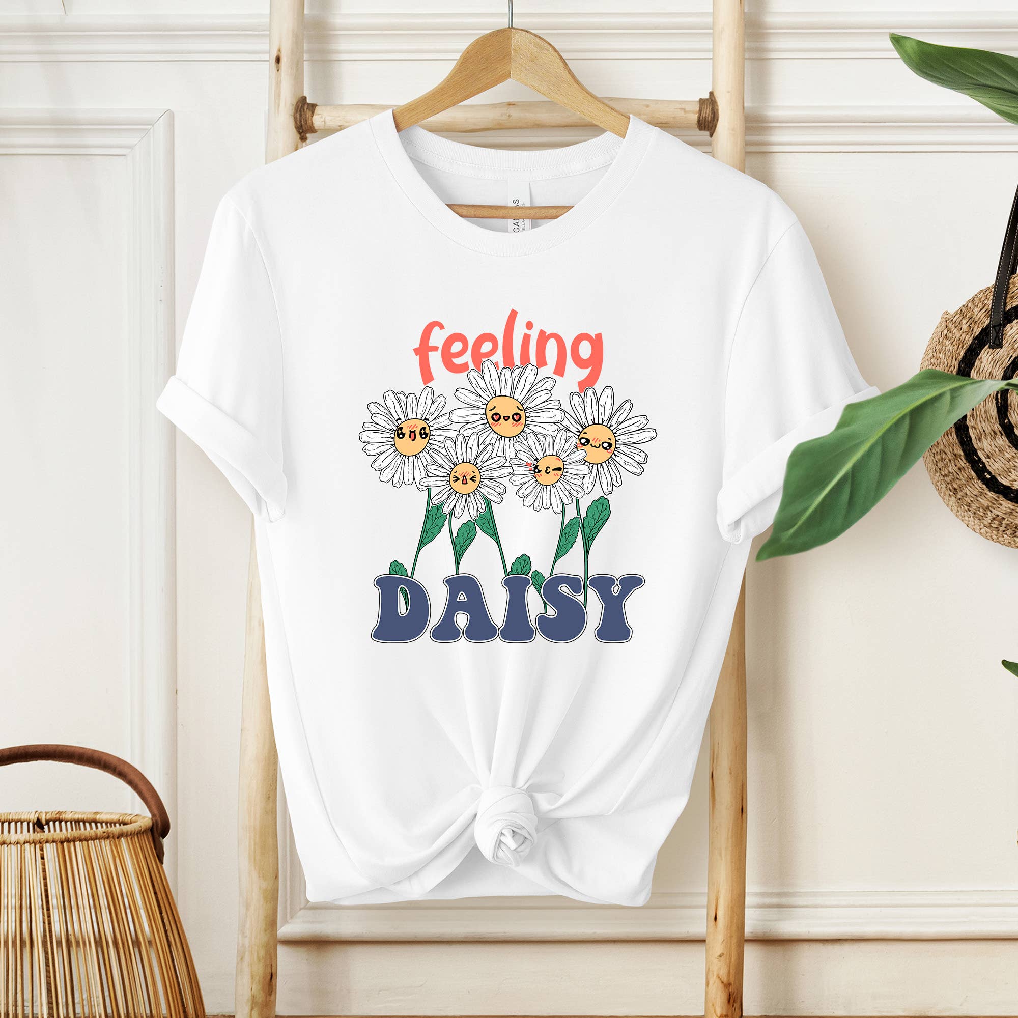 Eleven Fashion - Wholesale Screen Printed T-Shirt - Women's - Feeling Daisy Shirt, Inspirational Shirt0