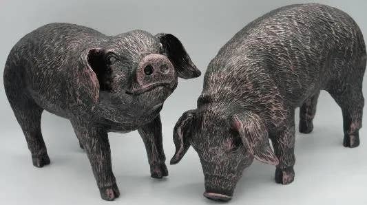 ABitQuackers – wholesale Decorative figurine – New Bronze Pig - Up