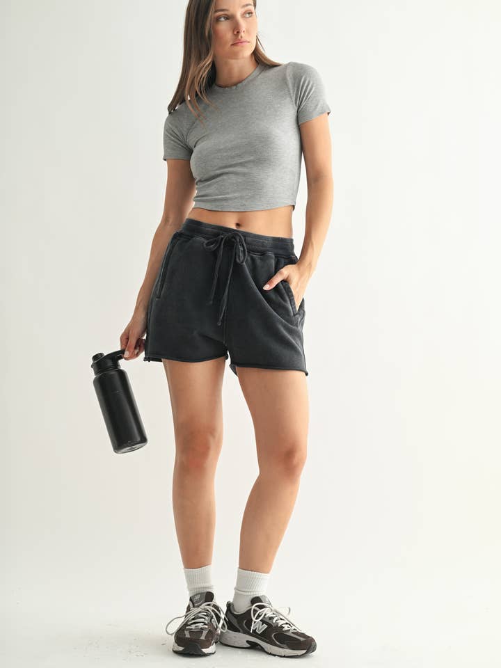 Mono B - Wholesale Athletic Top - Women's - Essential Micro-Ribbed Athleisure Baby Tee11